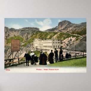 Poster Pilatus Kulm belle époque Alpes suisses