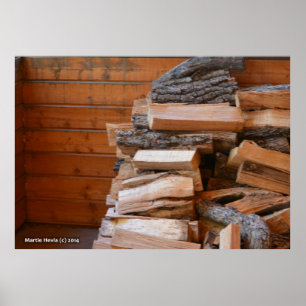 Poster Pile de bois