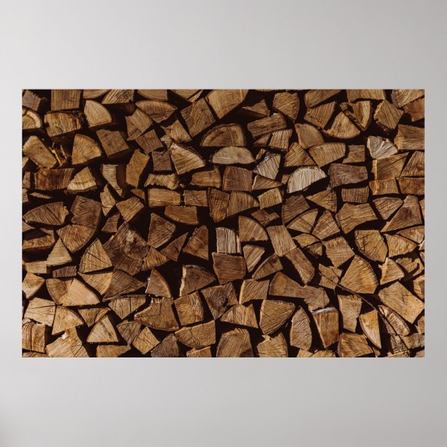 Poster Pile de bois de feu (Devant)