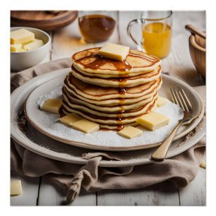 Poster Pile de crêpes