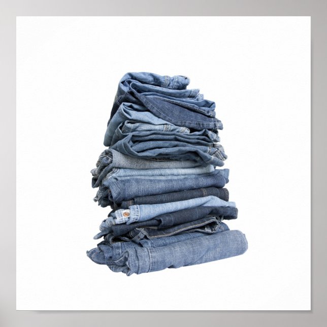 Poster pile de jeans (Devant)