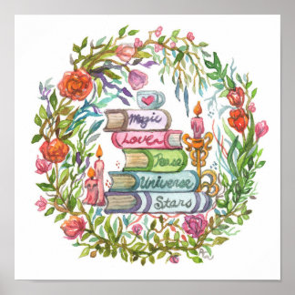 Poster Pile de livres