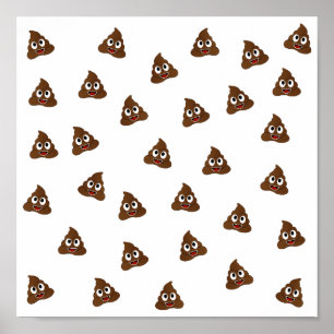Poster Pile de Poo emoji souriants poops