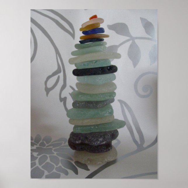 Poster pile seaglass (Devant)