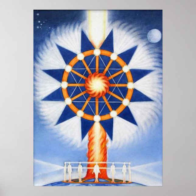 Poster Pilier de feu et de volonté spirituelle (Devant)