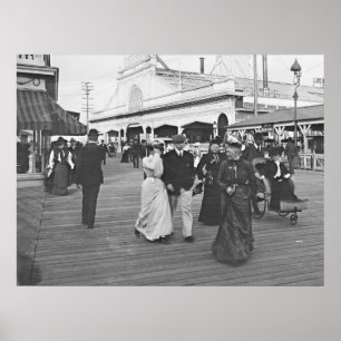 Poster Pilier d'océan à Atlantic City 1902