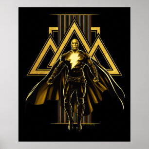 Poster Pilier triangulaire noir Adam