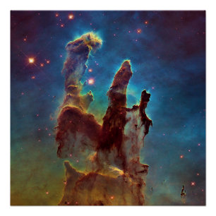 Poster Piliers de la création Nébuleuse de l'Aigle Cosmos