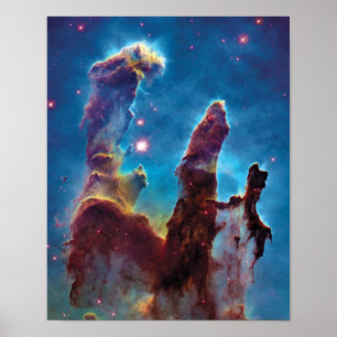 Poster Pillars of Creation M16 Eagle Nebula Space Photo