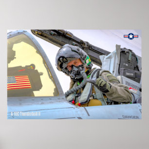 POSTER PILOTE A-10C THUNDERBOLT II