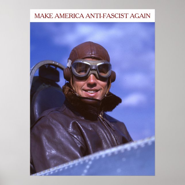 Poster Pilote américain de la Seconde Guerre mondiale MAA (Devant)