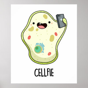 Poster Pilote de biologie amusant Cellfie