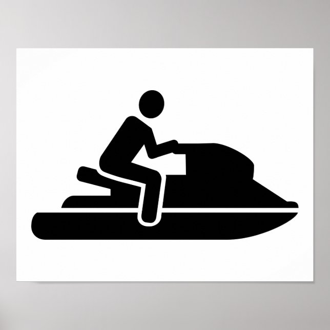 Poster Pilote de ski Jet (Devant)