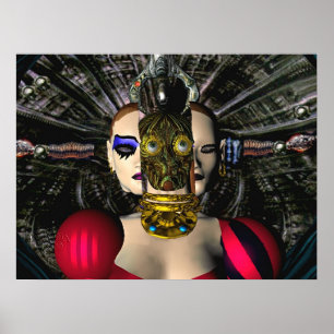 Poster PILOTE DE Vaisseau Spatial Android Xenia, Science-