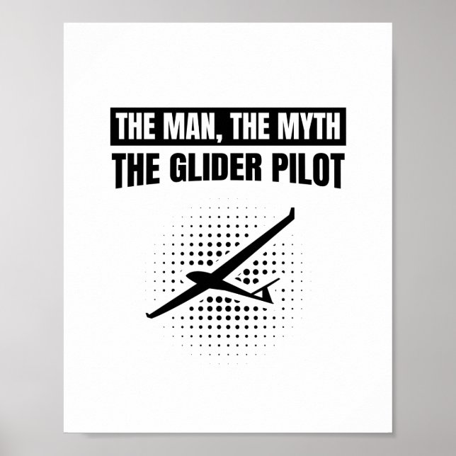 Poster Pilote du globe mythique | Cadeaux à glissière (Devant)