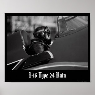 Poster Pilote russe I-16 Rata