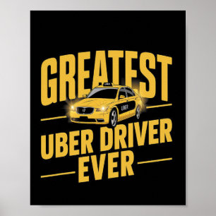 Poster Pilote Uber Jamais Uber Conducteur Funny 1