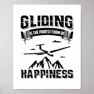 Poster Pilotes en vol   Thermals Glide Idées Cadeaux