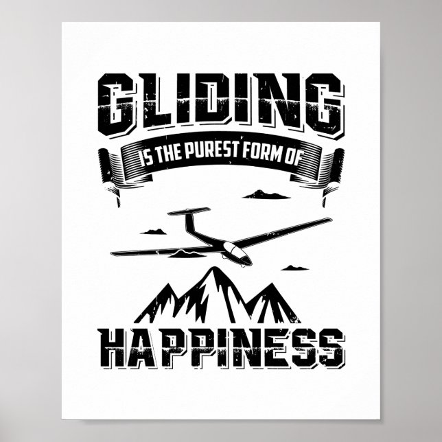 Poster Pilotes en vol | Thermals Glide Idées Cadeaux (Devant)