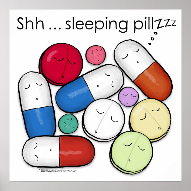 Poster Pilules de sommeil-médicaments (Devant)