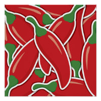Piments de piment rouge funky