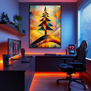 Poster Pin - Minimaliste Cubiste Inspirée de Klee