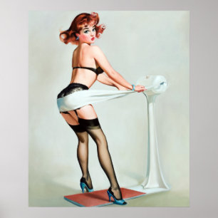 Poster Pin-up de séance d'entraînement