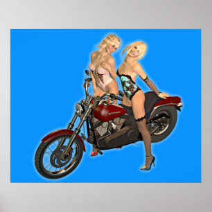 Poster Pin-up moker filles