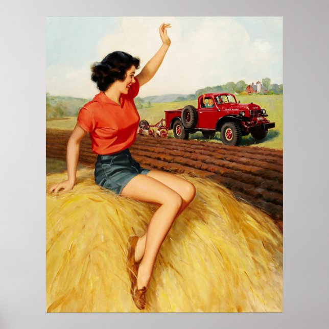 Poster Pin-up sur Haystack Art (Devant)