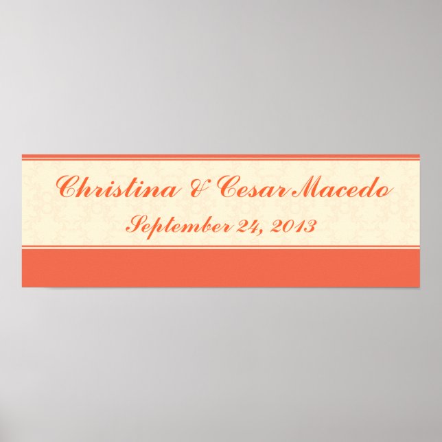 Poster Pince formale personnalisée de 22,5 po x 7,5 po (Devant)