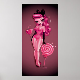 Poster Pinceau de poupée de sucre
