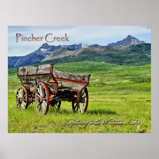 Poster Pincher Creek Alberta (Devant)
