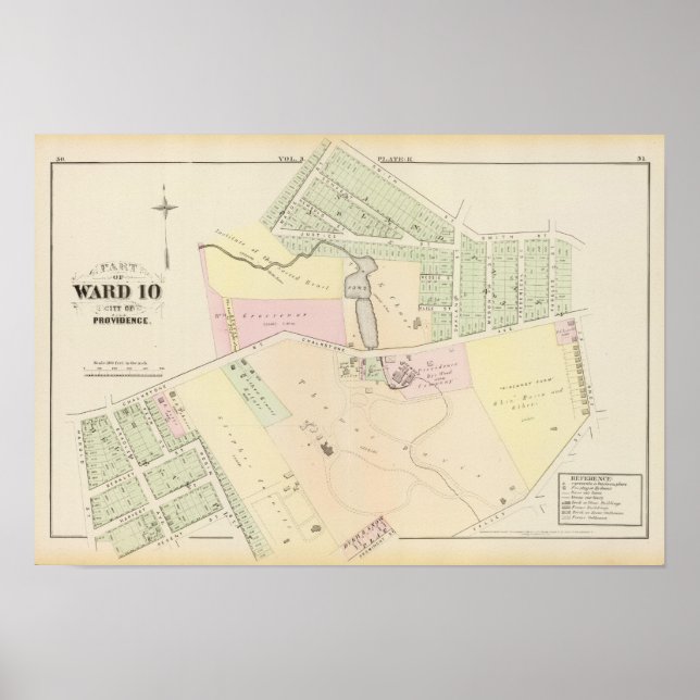Poster Pinckney Farm Oakland Atlas Carte (Devant)