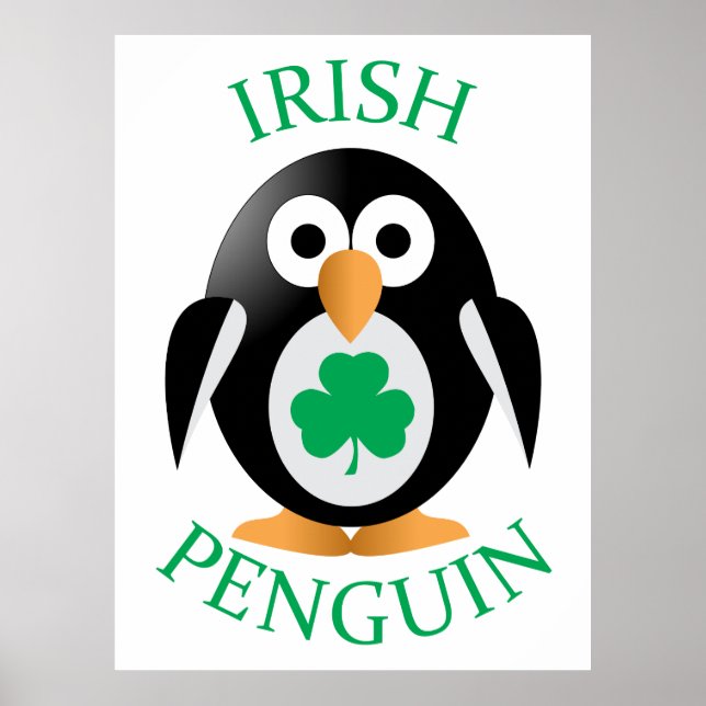Poster Pingouin irlandais (Devant)
