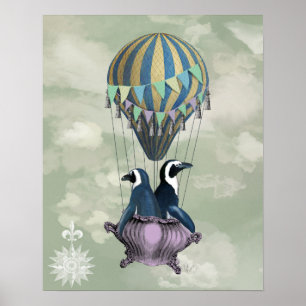 Poster Pingouins volants
