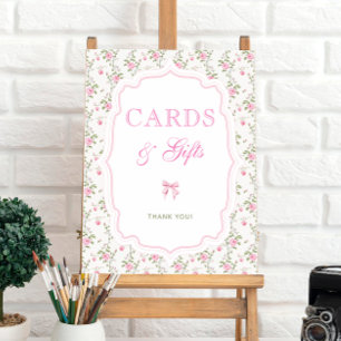 Poster Pink Bow Love Shack Cartes Vintages et cadeaux