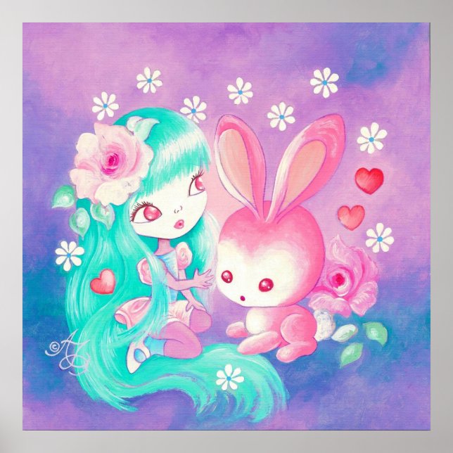 Poster Pink Bunny (Devant)