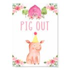 Pink Farm Pig Out Anniversaire de nourriture