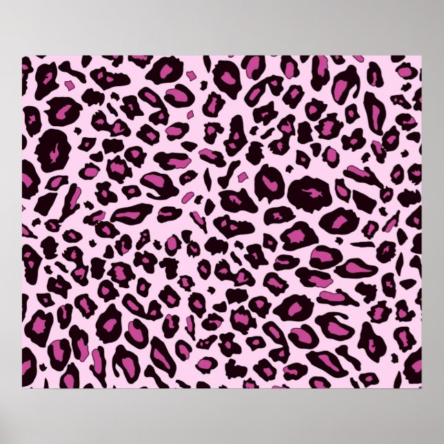 Poster Pink leopard (Devant)