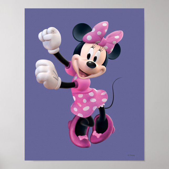 Poster Pink Minnie | Hauteur et danse (Devant)
