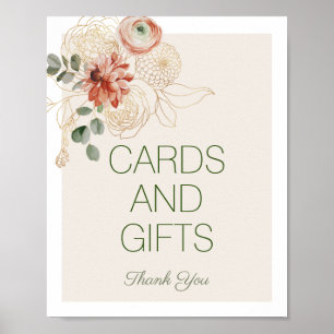 Poster Pink or Aquarelle Florale Cartes & Cadeaux Signal