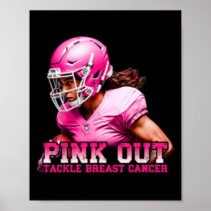 Poster Pink Out Tacker Sensibilisation au cancer du sein 