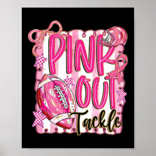 Poster Pink Out Tackle cancer du sein Sensibilisation Rub
