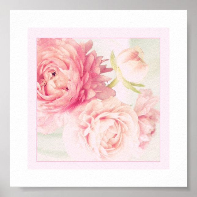 Poster Pink Peonies (Front)