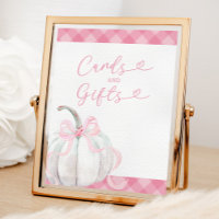 Pink Preppy Citrouille Girl Cartes et cadeaux d'an
