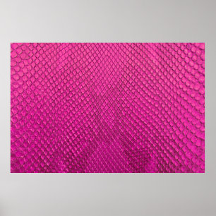 Poster Pink python peau de serpent texture