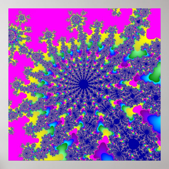 Poster Pink Rainbow Burn (Devant)