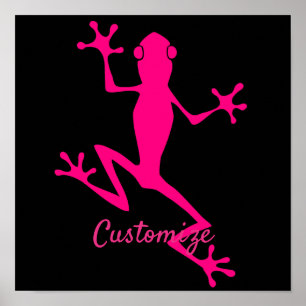 Poster Pink Tree Frog Thunder_Cove