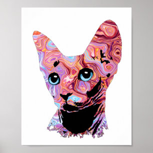 Poster Pinky Sphynx Cat 683