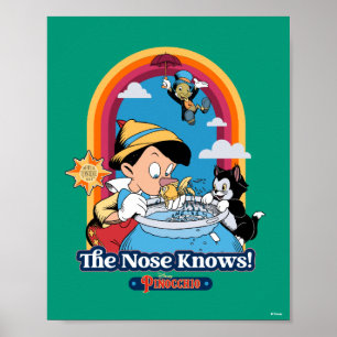 Poster Pinocchio Le Nez Connaît